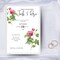Simplistic Rose  Wedding Invitation, Digital Download, Printable product 1